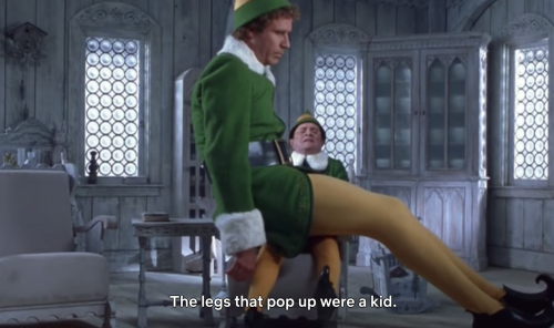 eggpuffs:finding out that the beginning scenes in Elf were all shot in forced perspective to make Bu