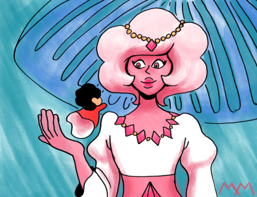 Pink really reminds me of Ponyo’s mother!! 