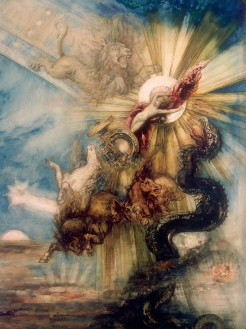 Detail from Gustave Moreau’s Fall of Phaethon (1878)