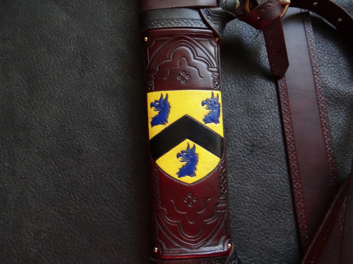 A recently completed scabbard commission for the Albion Earl