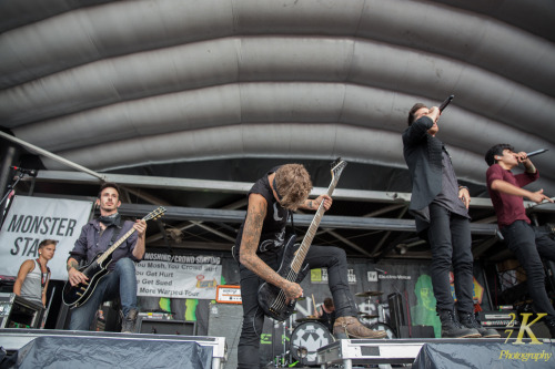 Crown The Empire - playing the Vans Warped Tour at Darien Lake (Buffalo, NY) on 7.8.14 Copyright 27K