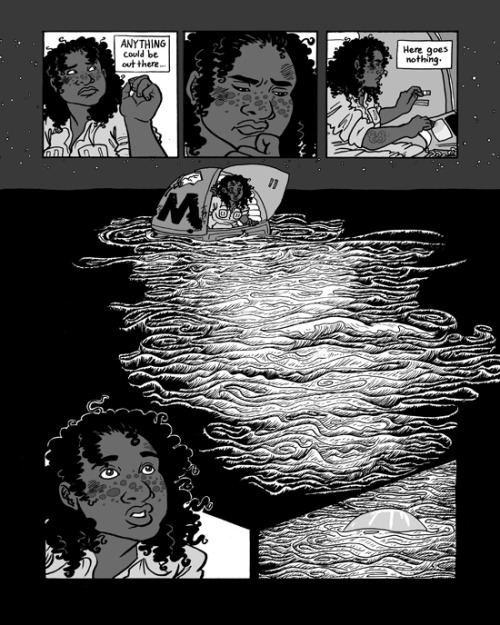 Have another preview page for PLUNGE part one, my new ongoing science fiction series about worlds co