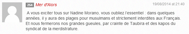 “Ça a déjà commencé. J'ai compris quand j'ai vu qu'Hollande était polygame.”