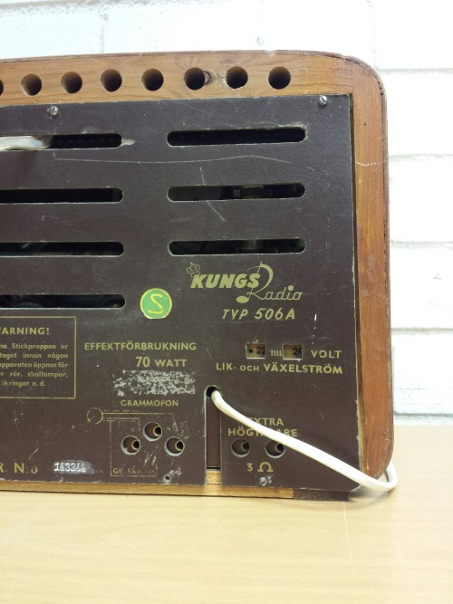 Kungs Radio Type 506A Tube Radio, 1955