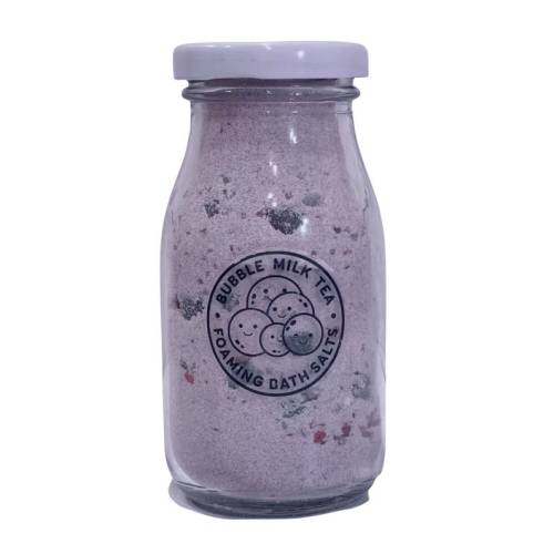 Lavender Milk Tea Scented Bubble Tea  Bath Salts //SoapSudBuds