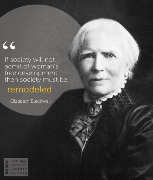 Born on this date in 1821, Elizabeth Blackwell was a British-born physician, notable as the first wo