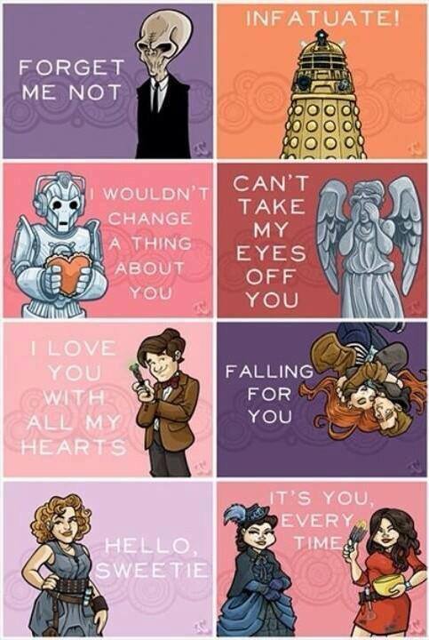 doctorwhotodayofficial:Happy #valentines day in #DoctorWho style!