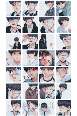 strivalry:  52 faces of ken kaneki. 