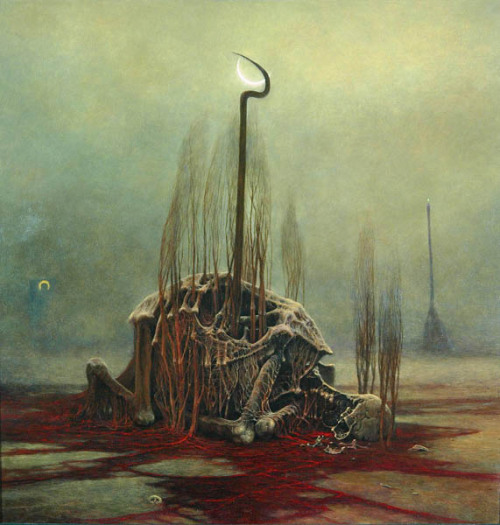 zdislav-beksinski:  Untitled, Zdislav Beksinskihttps://www.wikiart.org/en/zdislav-beksinski/untitled-224