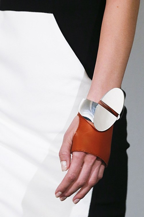 Inspiration For The DayBangle Cuffs On The Catwalk At Hermes 2013