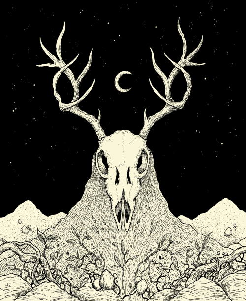 thestrangeforest:The Yule Deer.Happy holidays everyone!