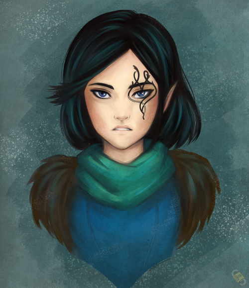 falsesecuritysketches:Shae LavellanThis came from a really terrible sketch. I’m quite happy how it t