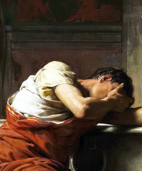 antonio-m:marcuscrassus: Seneca’s Suicide (1871), Manuel Domínguez Sánchez