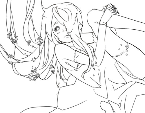bunnyshadeow:scribbles from recently and some time agosi love girlssss
