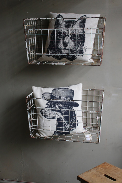 Baskets from the old Tetley Tea factory in Birmingham. (attic.©2014)  www.discoverattic.com 