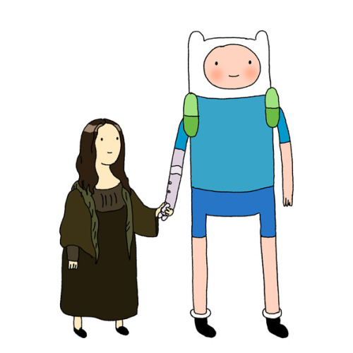 kingofooo:  by writer/storyboard artist Steve Wolfhard “I had forgotten that I once pitched the Mona Lisa, the actual painting which had come to life after the mushroom war, dating Finn. Mona Lisa Kingdom is just Florence, but half sized, and she’s