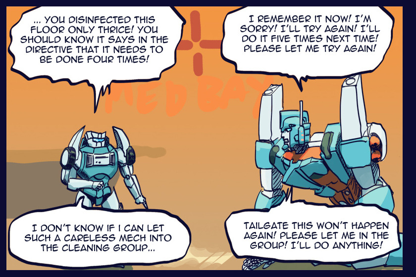 thepopetti:  I had this weird thought: maybe Tailgate could act as the head of cleaning