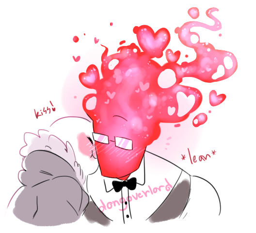 dongoverlord:  rlly ooc sansby bu t,,, I just wanted to draw grillby doing a cute