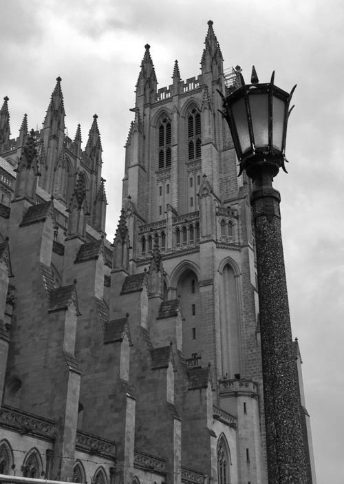 Washington National Cathedral Towers on a Gloomy Winter Day, 2017.