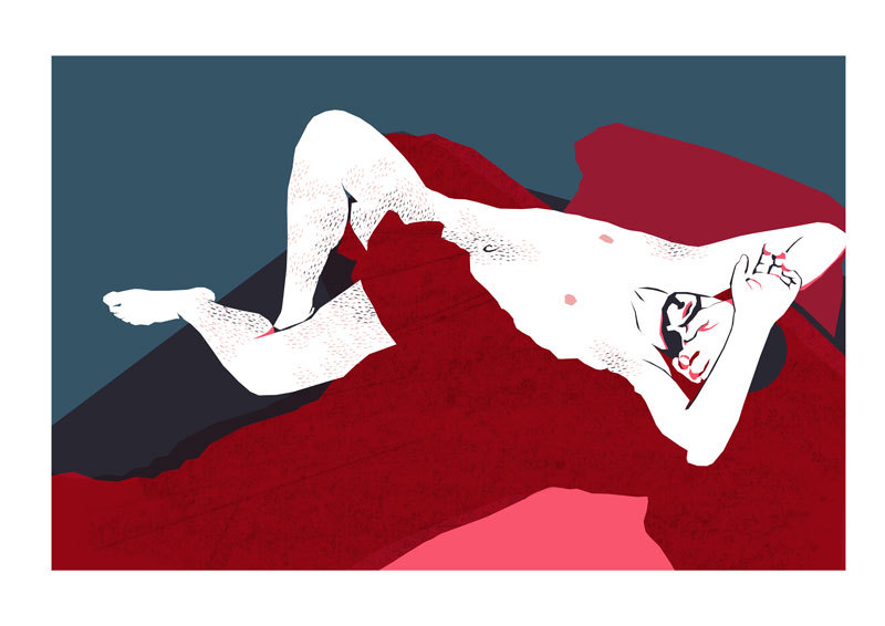 homoillustrated: homo-globine:  I found love in my bed, it’s sleeping peacefully