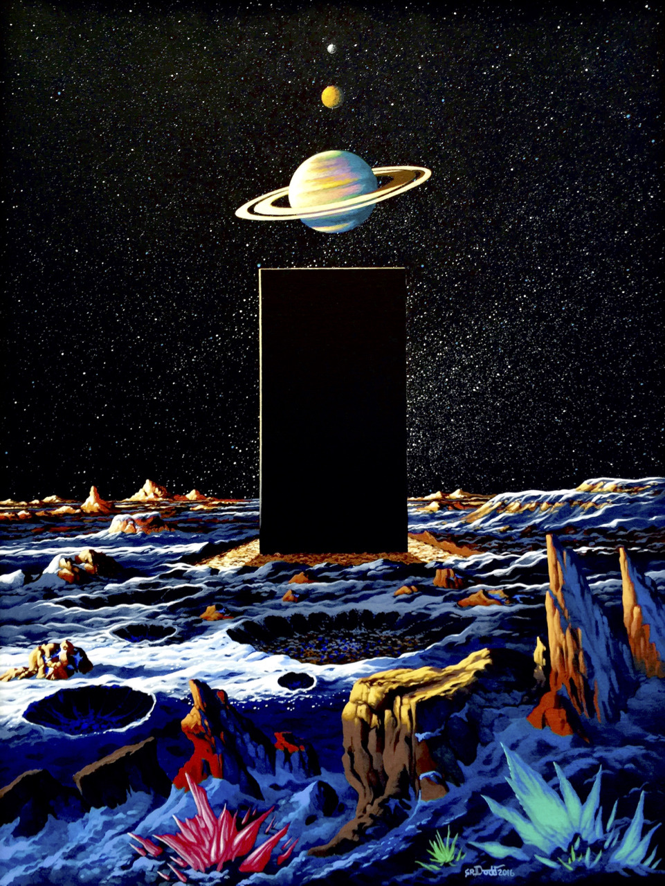 wetshovel:  martinlkennedy:  ‘Iapetus: The Monolith Waits’ (2016) by Steve Dodd.