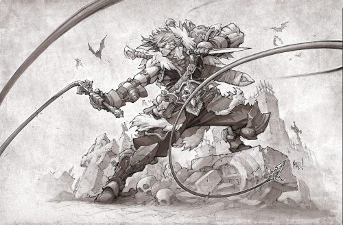 kiraxd: Joe Madureira - Simon Belmont fanart