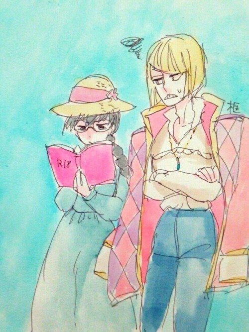 86apricotton:Parody of Howl’s Moving Castle 框(キョウ)