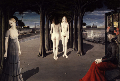 gatakka: Paul Delvaux  - Ruins of Selinunte, 1973.