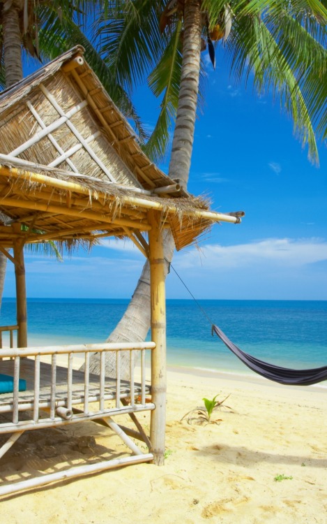 tropicaldestinations:  Life’s a beach… and some time spent flopped in a hammock - www.tropica