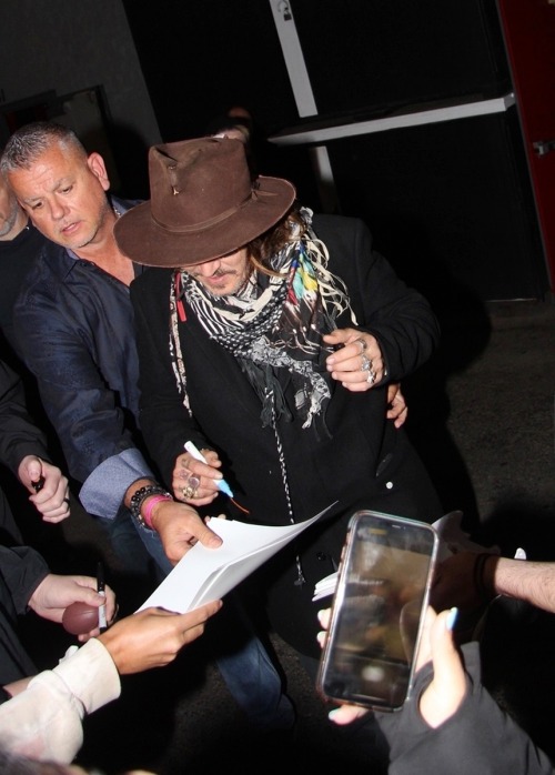 only-johnny-deppp: Johnny Depp, last Saturday (March 19, 2022) after attending a private benefit gig