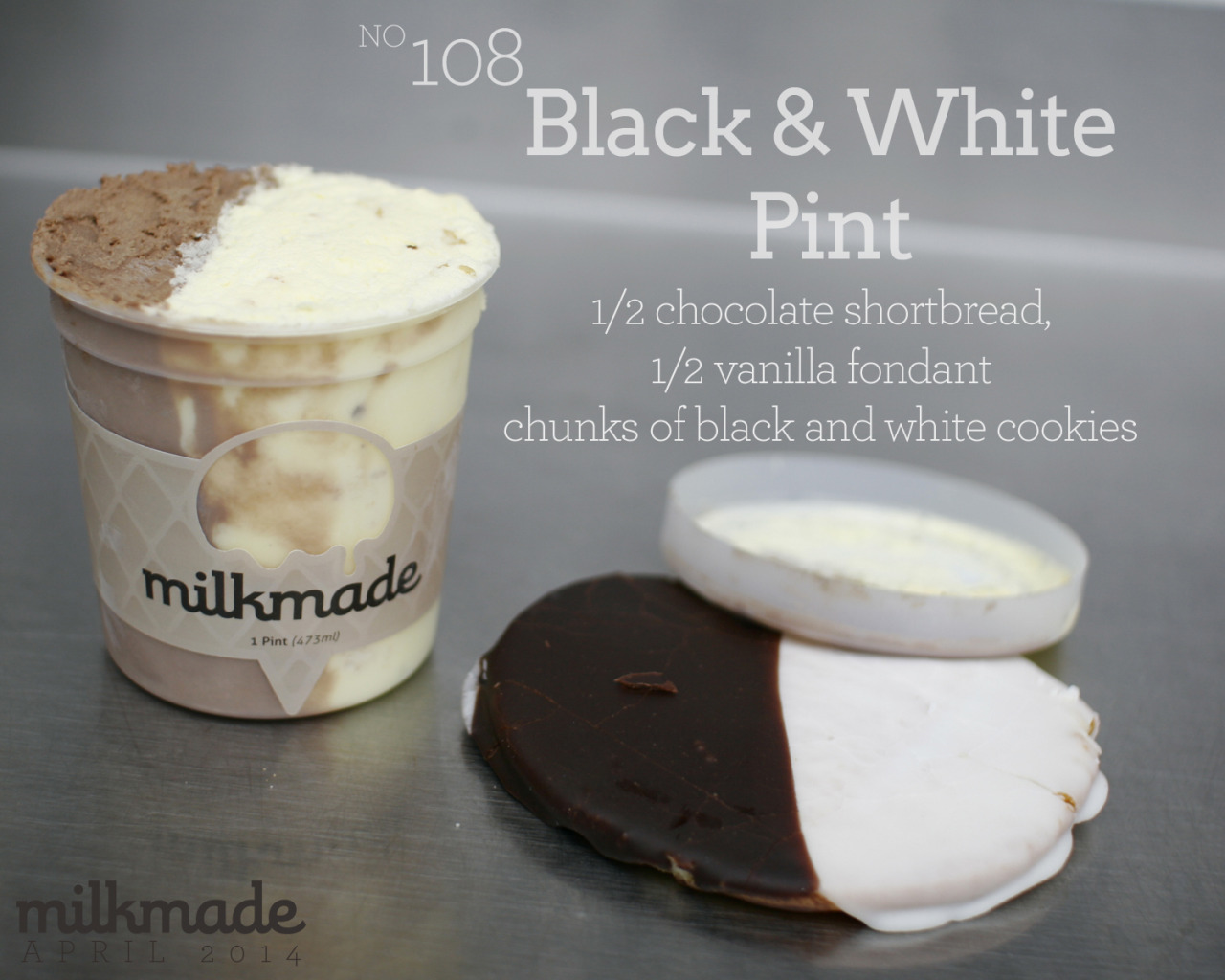 Adventures In Ice Cream Flavor Of The Month Flavor 108 Black White