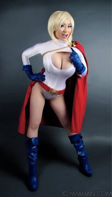 nsfwgamer:  Yaya Han as Power Girl