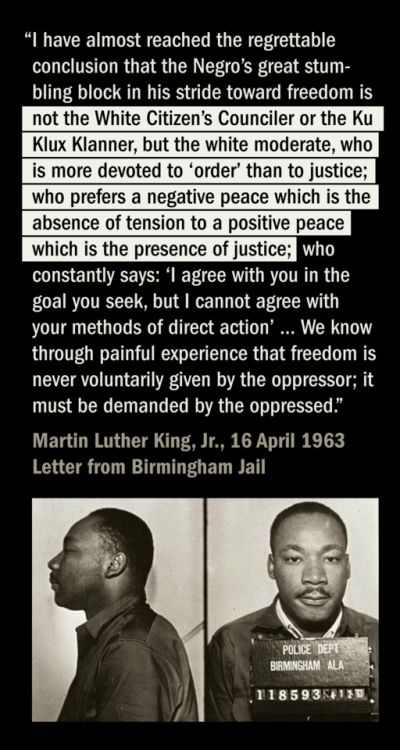 Image result for mlk white moderates quote