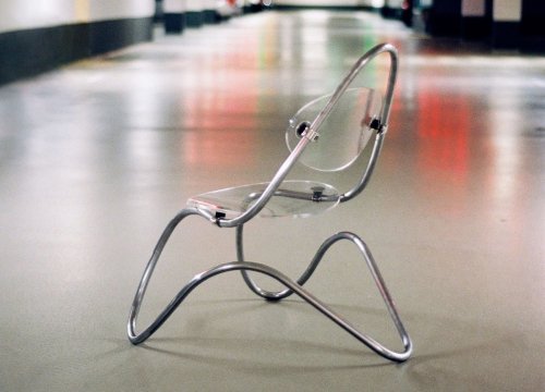  C1 – lounge chair Frame made of 100% highest quality steel; Seat shells in polished, transparent ac