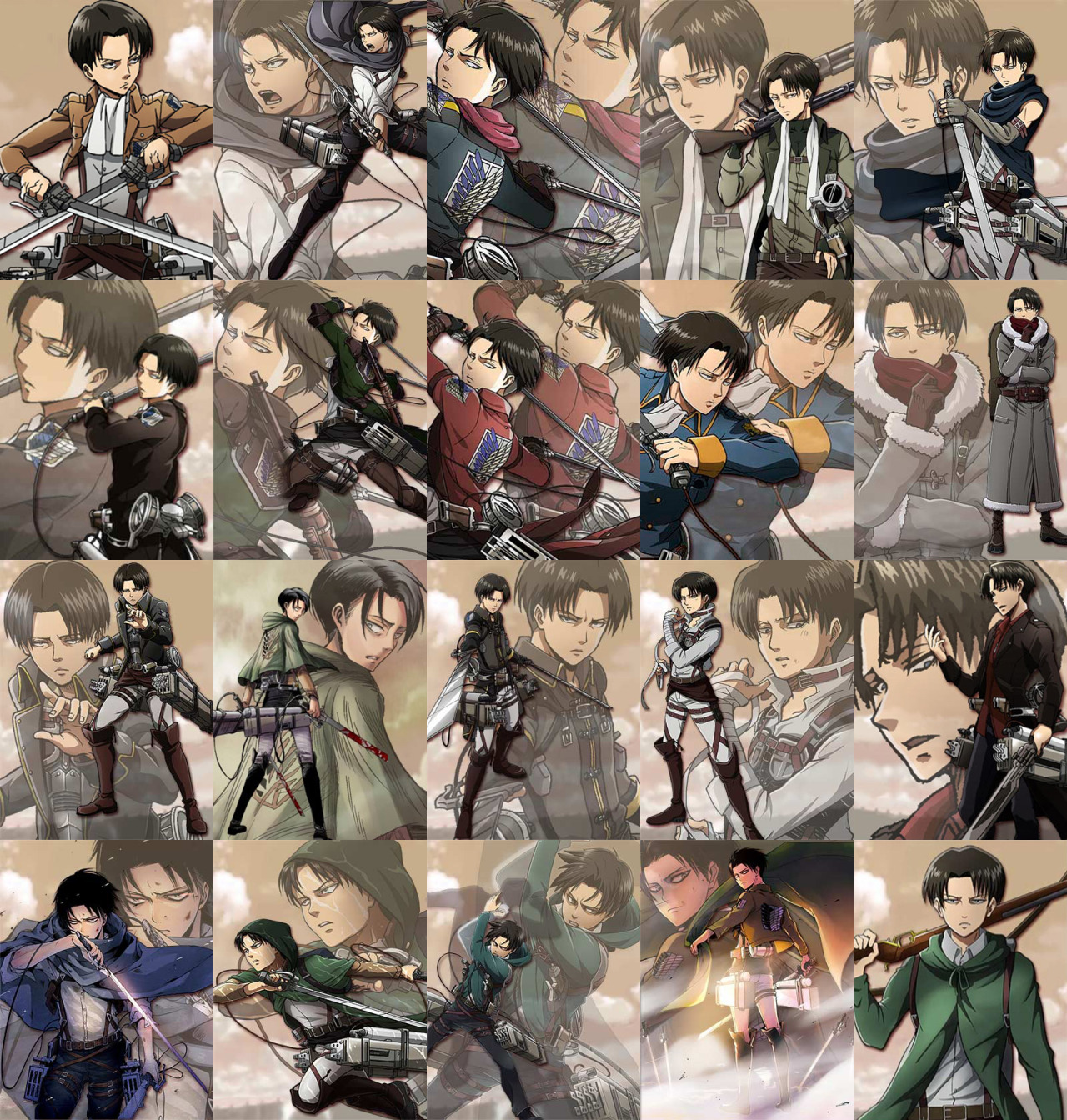Hangeki no Tsubasa - Levi Ackerman - Full Sizes Here, Here, &amp; Here  (Updated