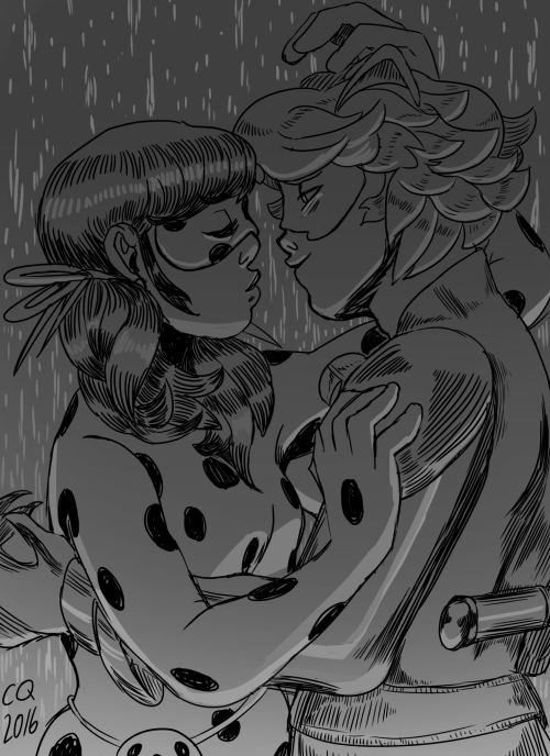 curlisdrawings: Fell deep into this Ladybug fic called “Smoulder”… Had to draw these two! Drawing th