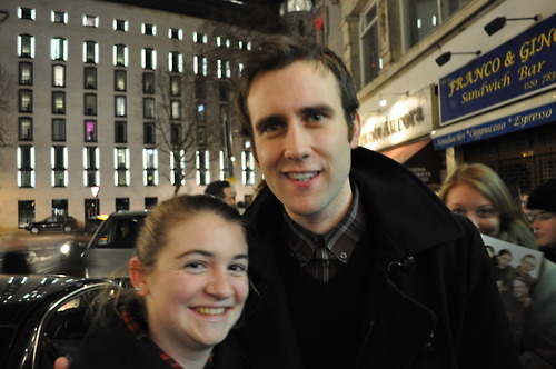 LOOK I MET NEVILLE LONGBOTTOM!!! aka matthew lewis, by casually stalking him outside the show he&rsq