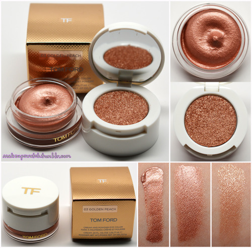 bbylita: makeupswatch: TOM FORD - Golden Peach Cream and Powder Eye Color  @19vixen