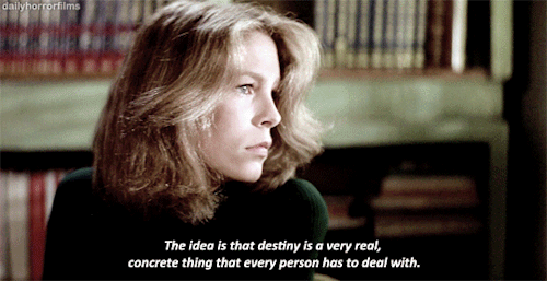 dailyhorrorfilms:How does Samuels’ view of fate differ from that of Costaine’s? Halloween (1978) | dir. John Carpenter 