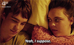 i-love-mmfd:mirallegri:Rae and Finn; One Gifset Per Episode➞ 1x04 - Don’t Ever Tell Anybody Anything