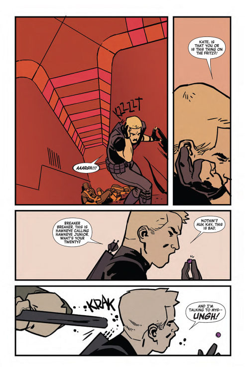 Preview for All New Hawkeye #02, by Jeff Lemire and Ramon Perez• Arrows over Bed-Stuy! Intrigue at t