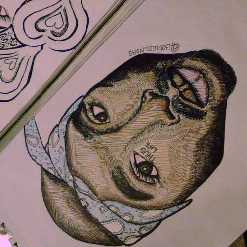 bodiedmore:  On to the next drawing. #Done 💀 for now that is  #BlackArt  #Tupac
