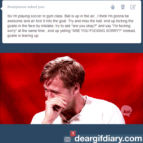 so-relatable:  deargifdiary:  Now I’M tearing up omfg hahaha  CHECK OUT THIS NEW BLOG I AM BEHIND. IT’S CALLED DEAR GIF DIARY, AND I WANT YOU GUYS TO SUBMIT TO IT AND WE’LL GET ONE GIANT HILARIOUS, SAD, SWEET, AMAZING, AND INTERESTING BLOG CONTAINING