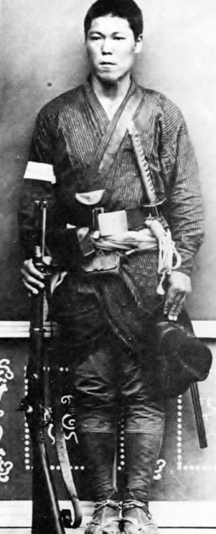 A Samurai of the Satsuma Rebellion, 1877.