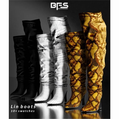 LIN BOOTS[boots]• 100% new meshes.• textures made by me.• hq compatible.• medium