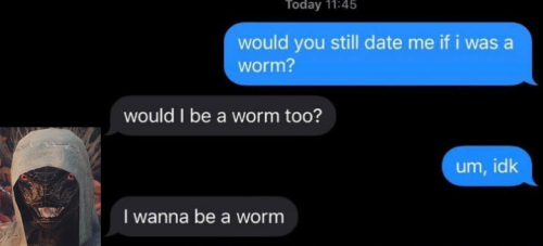 would you still love the dragonborn if they were a worm