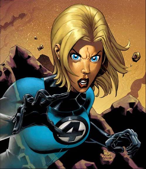 shanehelmscom:towritecomicsonherarms:  geekearth:Invisible Woman - More of my Favorite Women of Comics  Sue is one of the most underrated comic book characters of all time.Some people think she can only make force fields and turn invisible. She can do