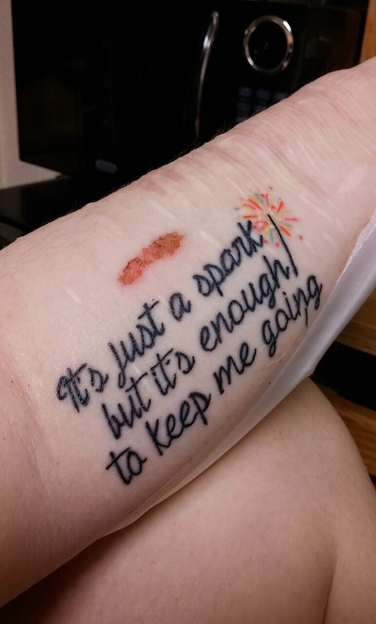 Awesome Paramore tattoo ideas - Anklebiters lyrics