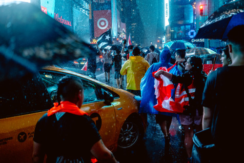 Downpour in Times Square. July 2019. by @illkonceptinc