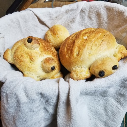 Today's My Friend's Birthday So I Made Him Some Sourdough Bread And A Little Gift Basket For Him:)
